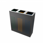 ALBRIS PC - powder coated metal recycle bin