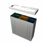 ALBRIS SST - modern design stainless steel recycle bin