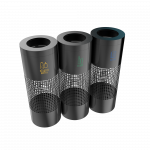 BELVEDERE PC - powder coated metal urban recycling bins