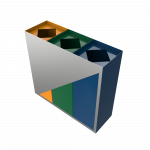 CIMON PC - urban design modern recycling bin station