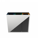 MEDELE PC - powder coated metal modern recycle bins