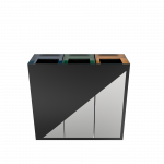 MEDELE SST - stainless steel modern recycle bins