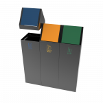 SCOPI PC -modern powder coated metal recycling bins
