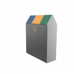 SCOPI PC -modern powder coated metal recycling bins