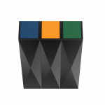 SCOPI PC -modern powder coated metal recycling bins