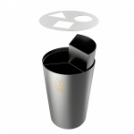 SINGLA SST - stainless steel urban recycle bin station