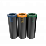 STELLA PC - powder coated metal recycle bins