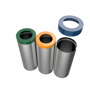 STELLA SST - stainless steel recycle bins