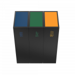 TODI PC - urban modern powder coated recycling bins