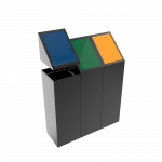 TODI PC - urban modern powder coated recycling bins