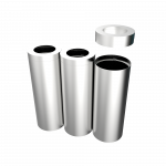 TRIOLET SST -modern stainless steel recycle bin station