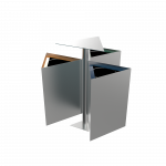 ZUPO SST - modern stainless steel recycle bins