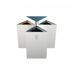 ZUPO SST - modern stainless steel recycle bins