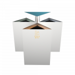 ZUPO SST - modern stainless steel recycle bins