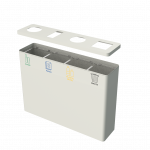 BERNINA PC - powder coated modern recycle bin station_53