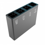 BERNINA PC - powder coated modern recycle bin station_v2