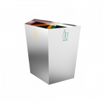 AMPATO SST - geometrical stainless steel recycling bins_3
