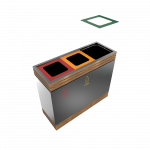 BREND PC - elegant powder coated metal recycling bin_4