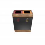 BREND PC - elegant powder coated metal recycling bin_9