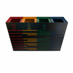 KANDEL PC - powder coated metal trash bins for selective waste collection_5
