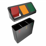 PISCO PC - Powder coated metal modern recycling bins_4