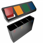 PISCO PC - Powder coated metal modern recycling bins_8