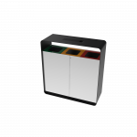 ARIZARO AT SST attractive design stainless steel waste bins with ashtray_15