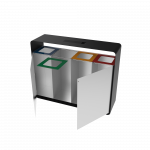 ARIZARO AT SST attractive design stainless steel waste bins with ashtray_20