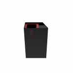 DENALI PC stylish outdoor sheet metal recycle bin with ashtray_1