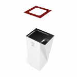 ERIDANI SST elegant outdoor stainless steel trash bin with ashtray_3