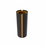 FINLAY PC single powder coated metal trash bin_1
