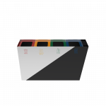 GEMINI SST compact outdoor stainless steel recycle bin with ashtray_13