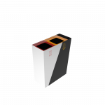 GEMINI SST compact outdoor stainless steel recycle bin with ashtray_7