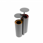 NAZAS PC outdoor sheet metal recycling station with ashtray_3