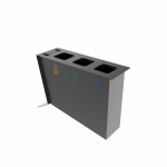 NOATAK PC Modern metal recycling station with ashtray_10