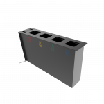 NOATAK PC Modern metal recycling station with ashtray_15