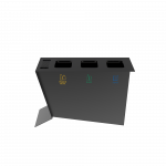 NOATAK PC Modern metal recycling station with ashtray