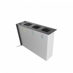 NOATAK SST Modern stainless steel recycling station with ashtray_11