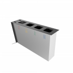 NOATAK SST Modern stainless steel recycling station with ashtray_14