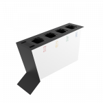 NOATAK SST Modern stainless steel recycling station with ashtray_15