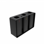 PARRAL PC elegant outdoor sheet metal recycling station with ashtray_11