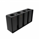 PARRAL PC elegant outdoor sheet metal recycling station with ashtray_15