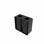 PARRAL PC elegant outdoor sheet metal recycling station with ashtray_6