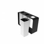 PARRAL SST elegant outdoor stainless steel recycling station with ashtray_12