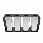 PARRAL SST elegant outdoor stainless steel recycling station with ashtray_13