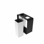 PARRAL SST elegant outdoor stainless steel recycling station with ashtray_8