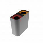 PERSEI PC simple sheet metal recycle bin with ashtray_3