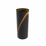 VELA PC metal trash bin, front view 1