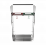 ARIZARO CRYSTAL SST_plexiglas and stainless steel recycle bin_binsignia.com_9